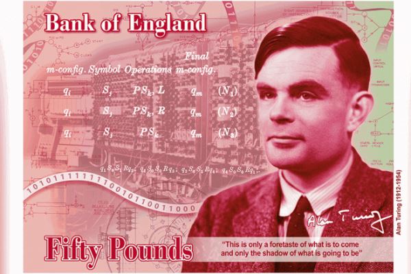 Банк Англии выпустил свою самую защищенную банкноту – на ней изображен Алан Тьюринг