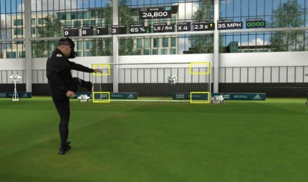 Профессиональный тренажер Rezzil позволит оттачивать футбольные навыки в виртуальности