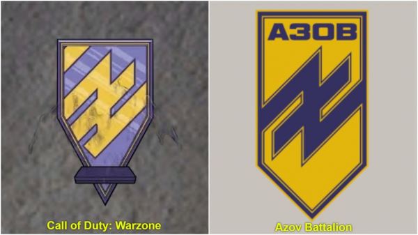Спустя год в Warzone нашли эмблему батальона «Азов»